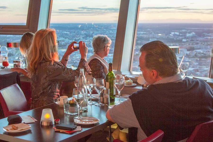 Berlin TV Tower Fast Track Tickets With 3-Course Dinner Image