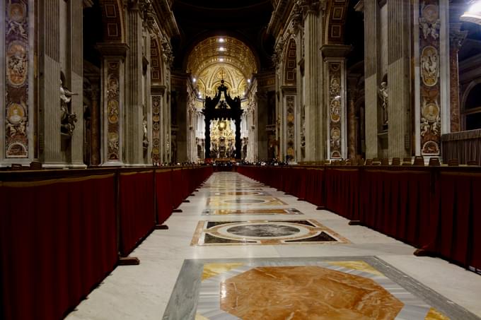 The Nave St. Peter’s Basilica