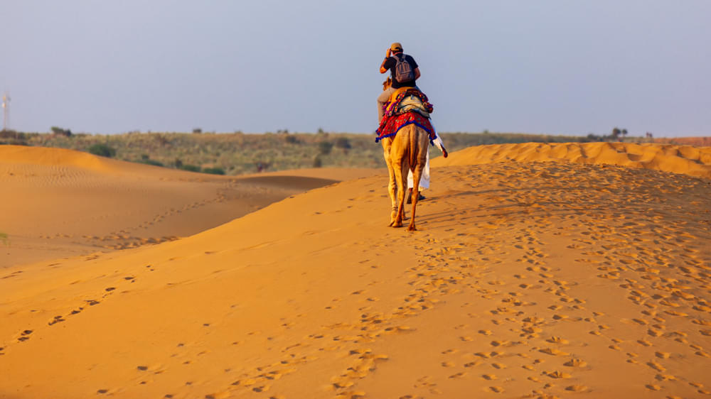 Desert Camping In Jaisalmer With Camel Safari Image