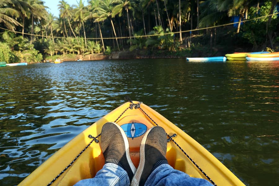 Kayaking in Goa at Chapora River Image