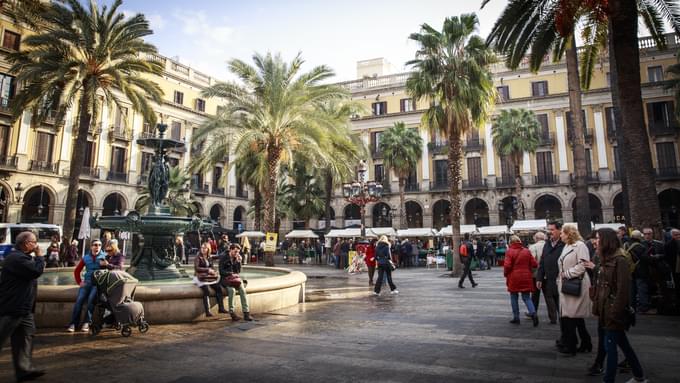 Plaça Reial in Barcelona