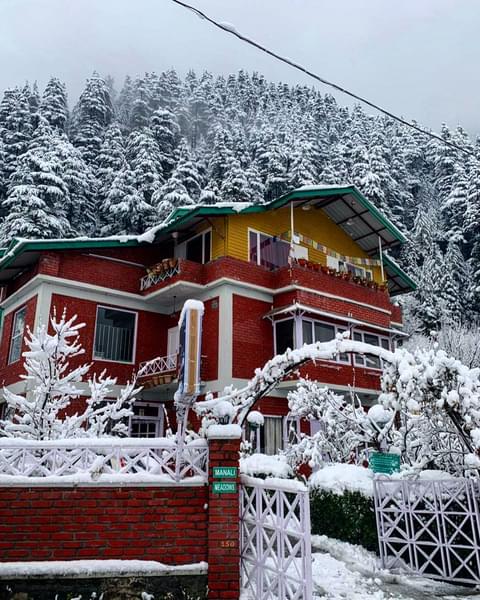 A Hill-top Cottage with Mountain Views in Manali Image