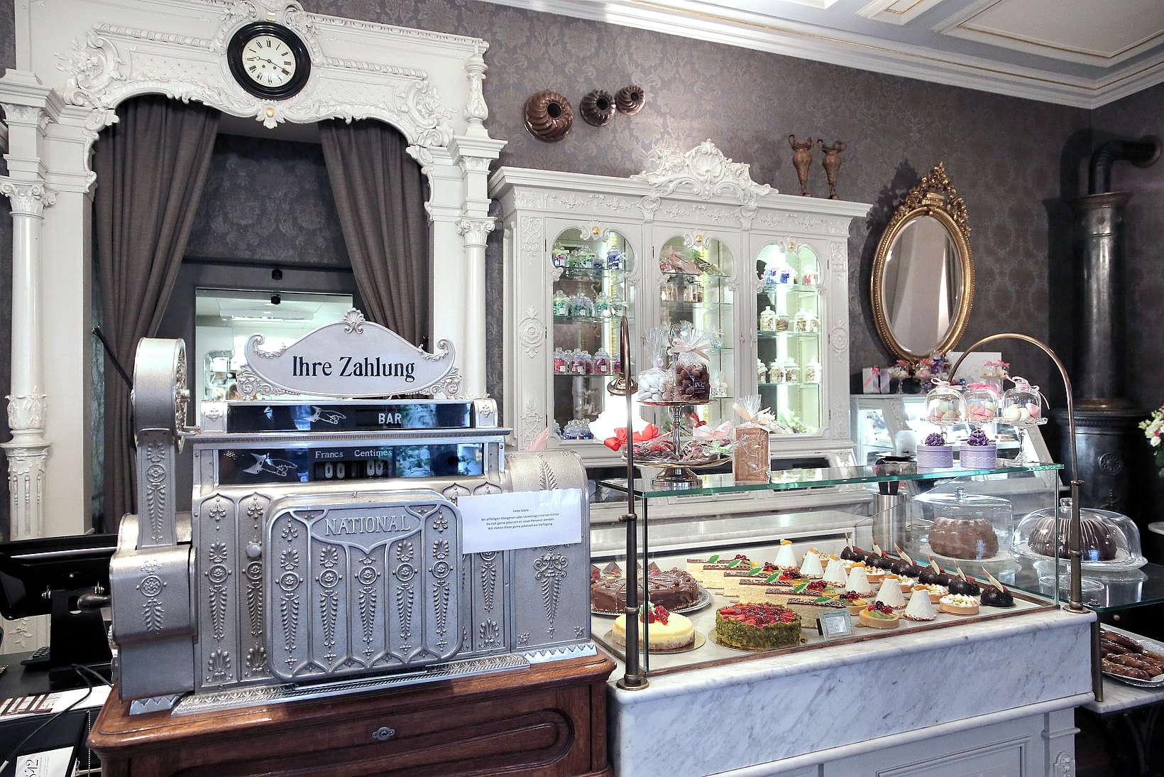Enjoy coffee and pastry at Péclard in Conditorei Schober