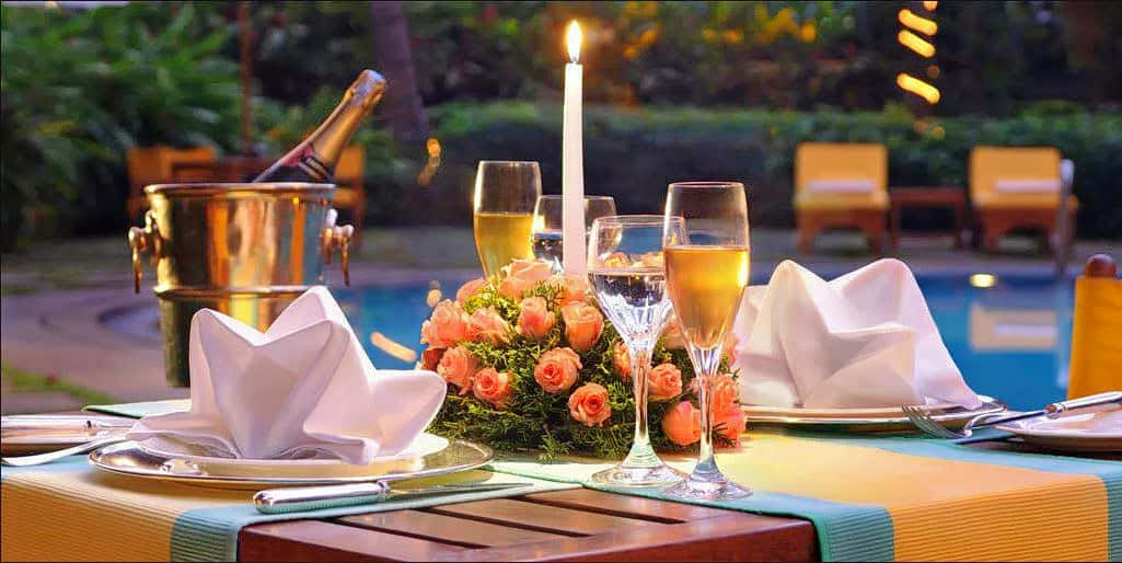 Sterling Poolside Candle Light Dinner Bangalore
