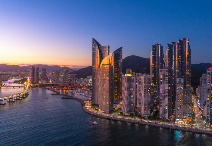 Marvel at the skyline views of Busan