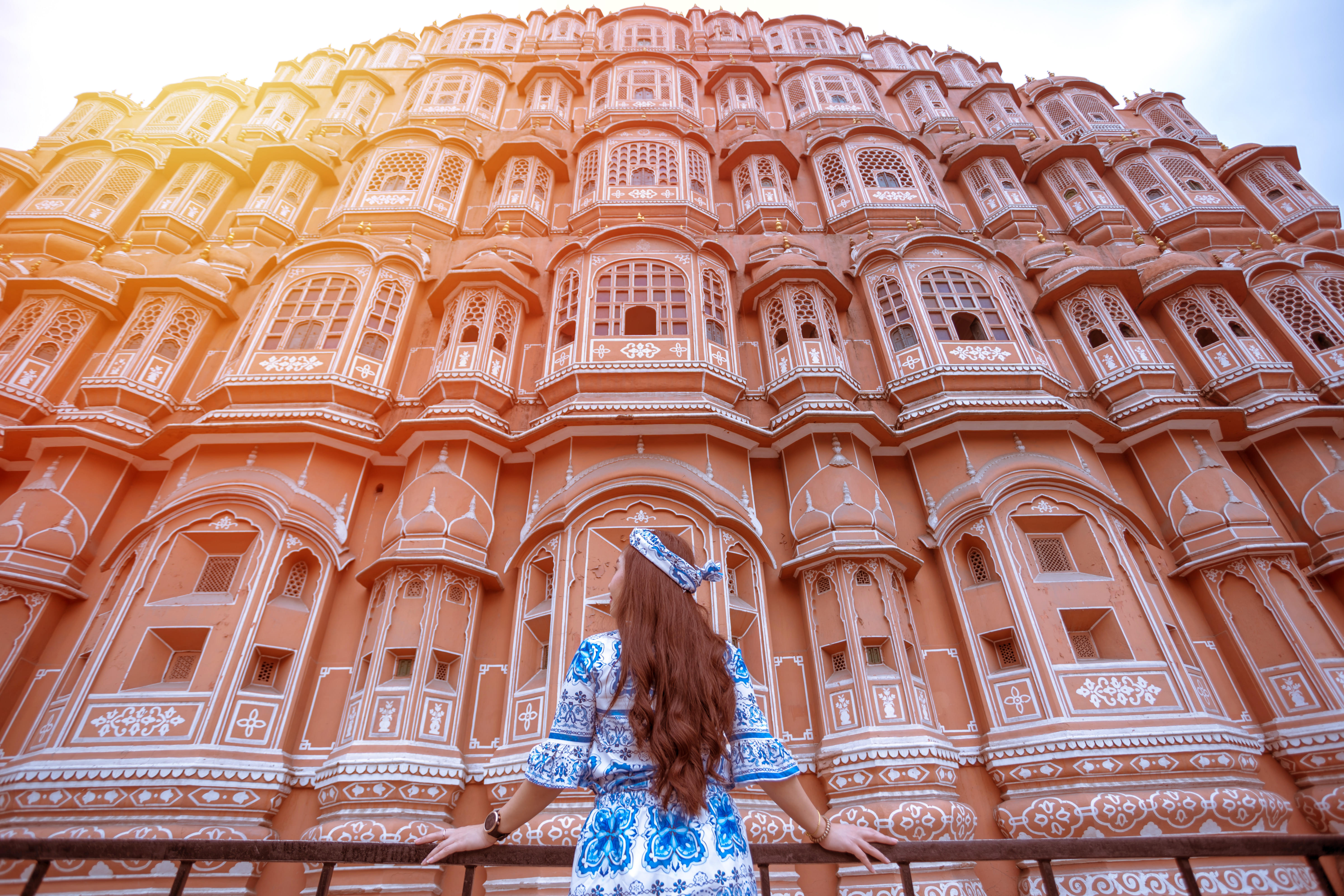 Tourist at Hawa Mahal