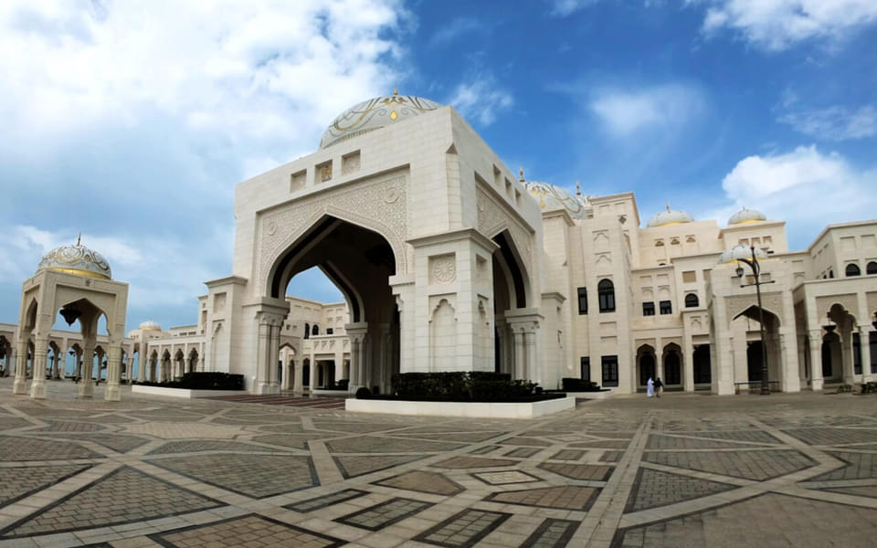 Admire the amazing Islamic architecture of Qasr Al Watan