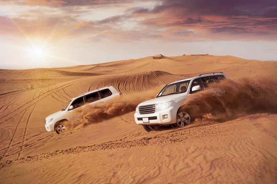 Feel your guts shaking on an adventurous dune bashing drive!
