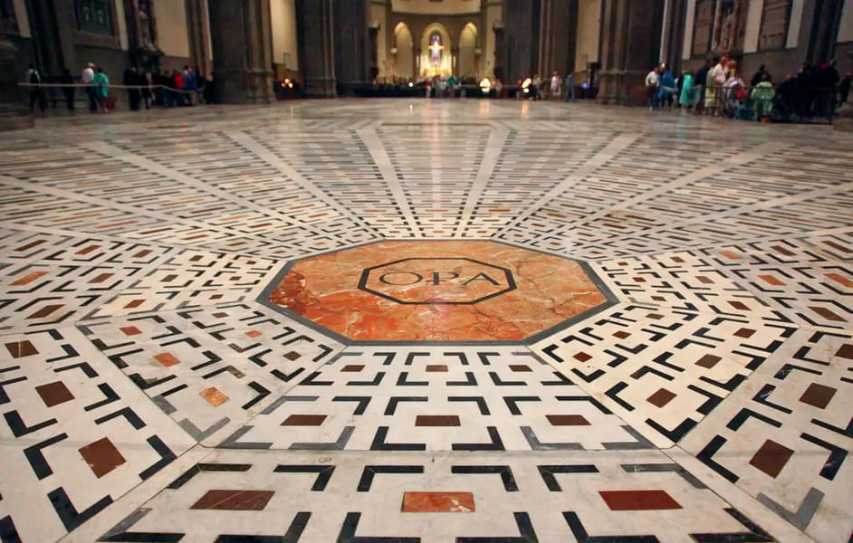 Walk through the amazing marble floors