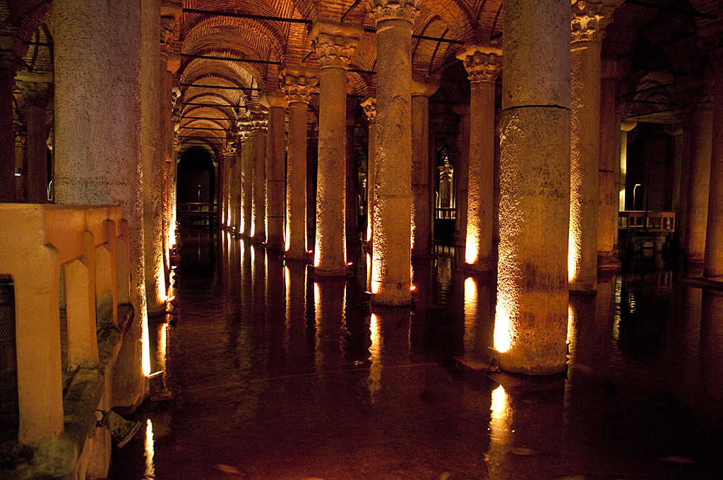Inside Basilica Cistern