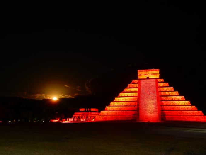 Chichen Itza at Night 