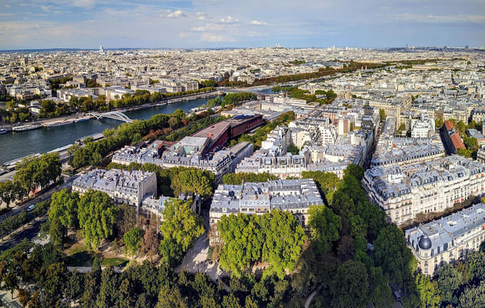 View From Top of Eiffel Tower 