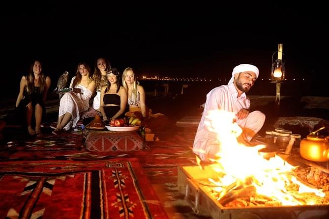 Experience the desert safari with BBQ dinner during night
