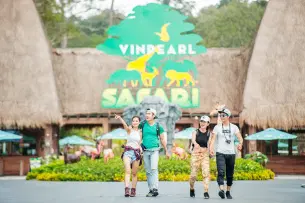 Get an immersive experience at the Vinpearl safari and get to know more about animals and their habitats