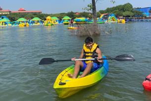 Experience kayaking in a peaceful natural setting just outside Ranchi