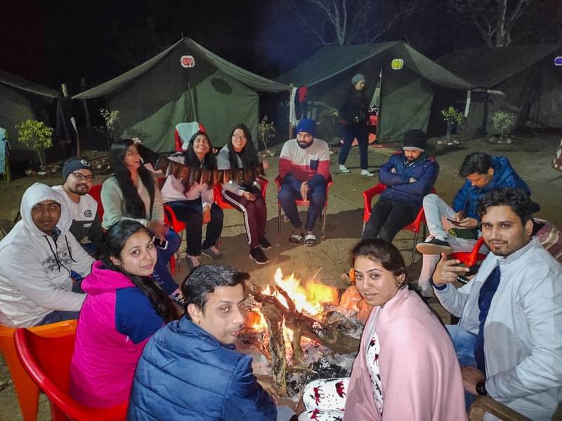 Beach Camping In Rishikesh With Rafting Image