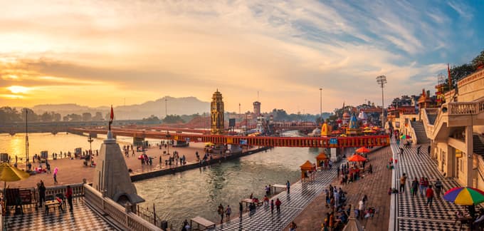 Sunset at Har ki Pauri