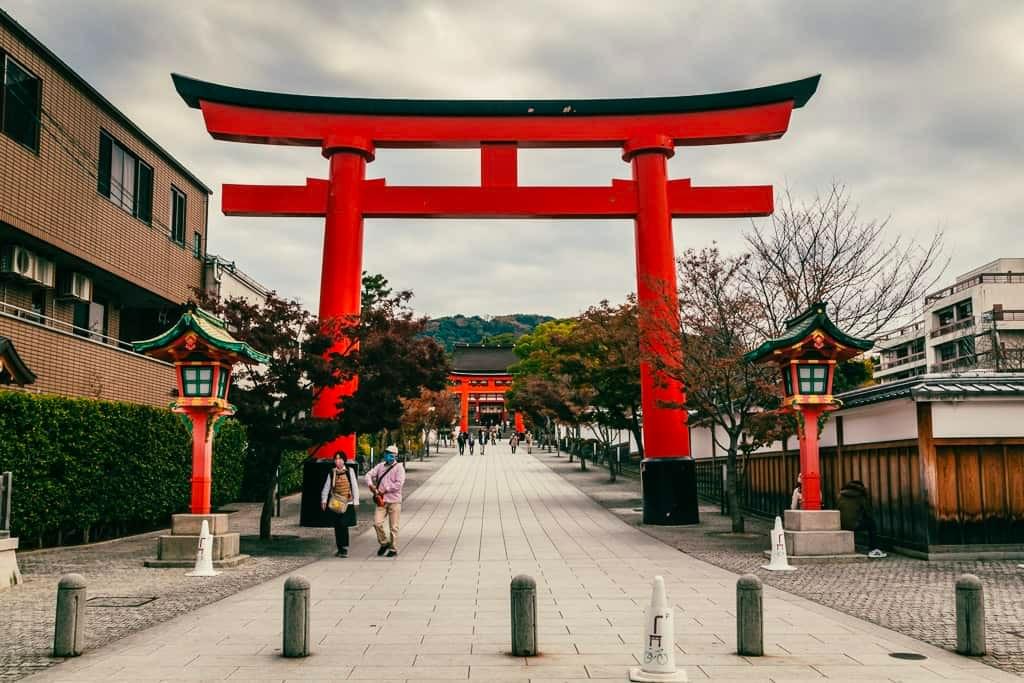 Check out the torii gates