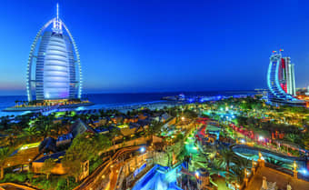 Witness Jumeriah glowing at night