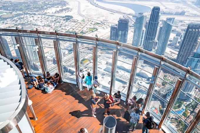 Experience the breathtaking vistas of Dubai from the Sky Views Observatory.