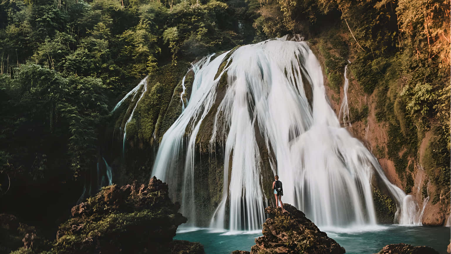 Caving in Kremchympe and Khaddum Waterfall, Meghalaya