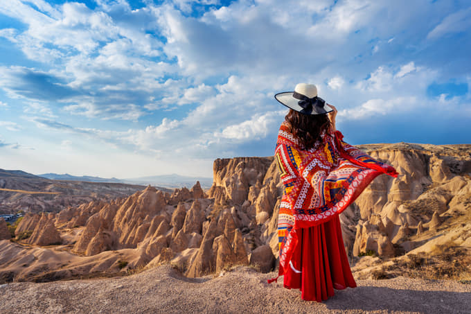 Woman overlooking the Dervent Valley