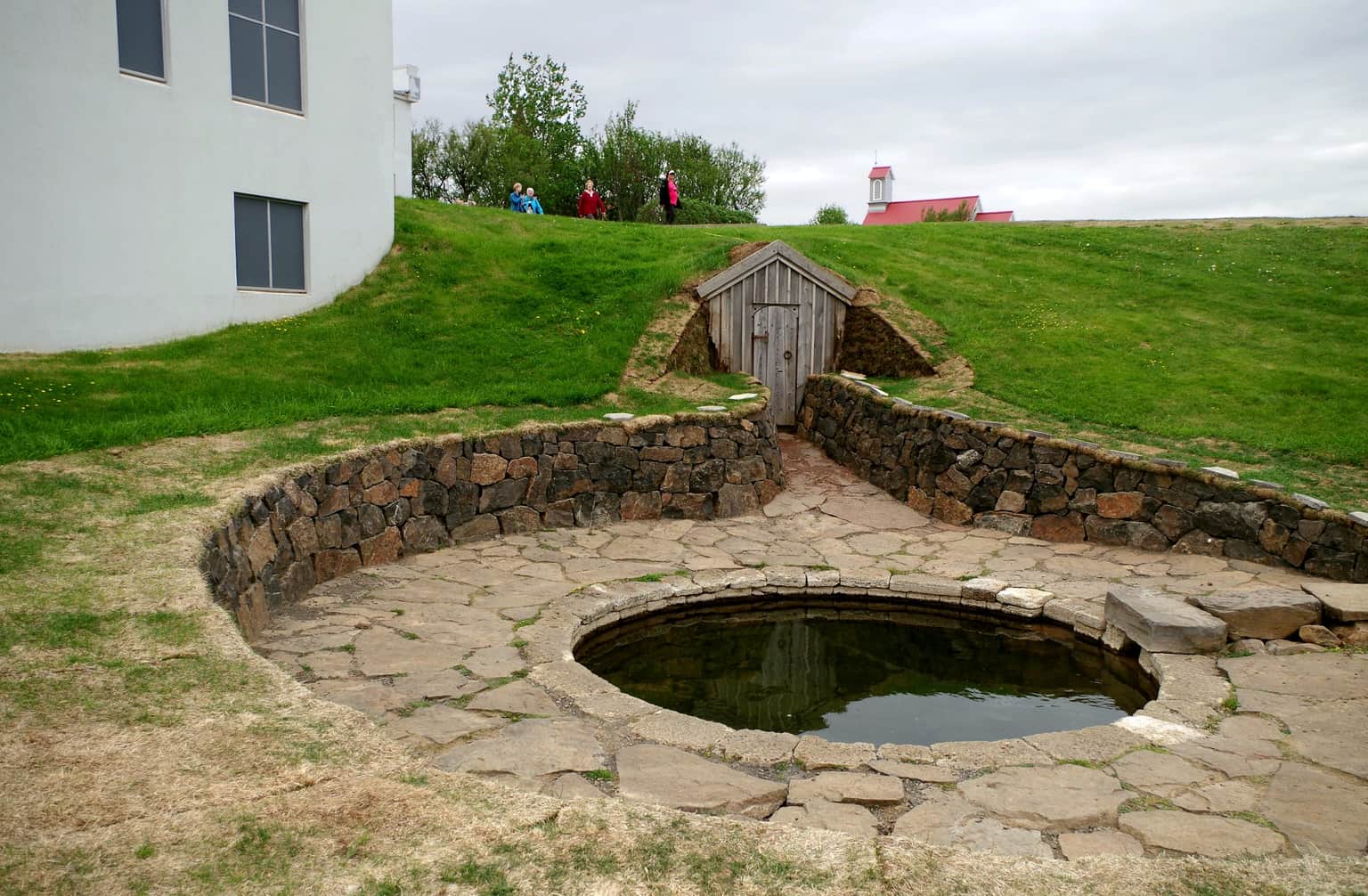 Marvel at the historic Hot Spring Pool