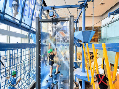 Let your kids enjoy at Conquer zone