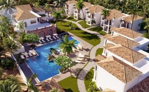 Aerial view of the resort