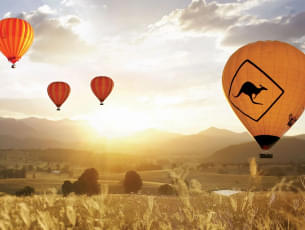 Live the hot air Balloon with a friendly crew
