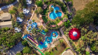 Aerial view of the resort