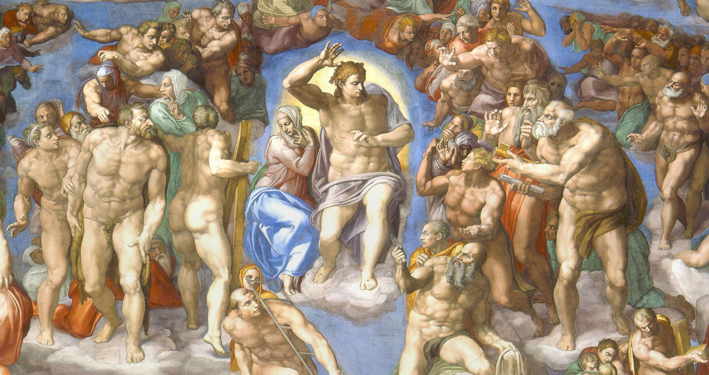 Appreciate the very famous painting of Cristo Juiz