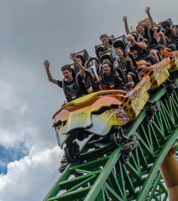 The Scorpion Rollercoaster at Busch Gardens Tampa Florida USA with