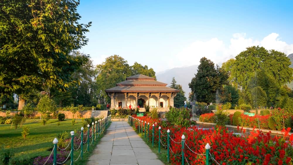 Explore the Mughal gardens in Kashmir