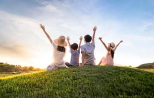 Family enjoying their time in Munnar