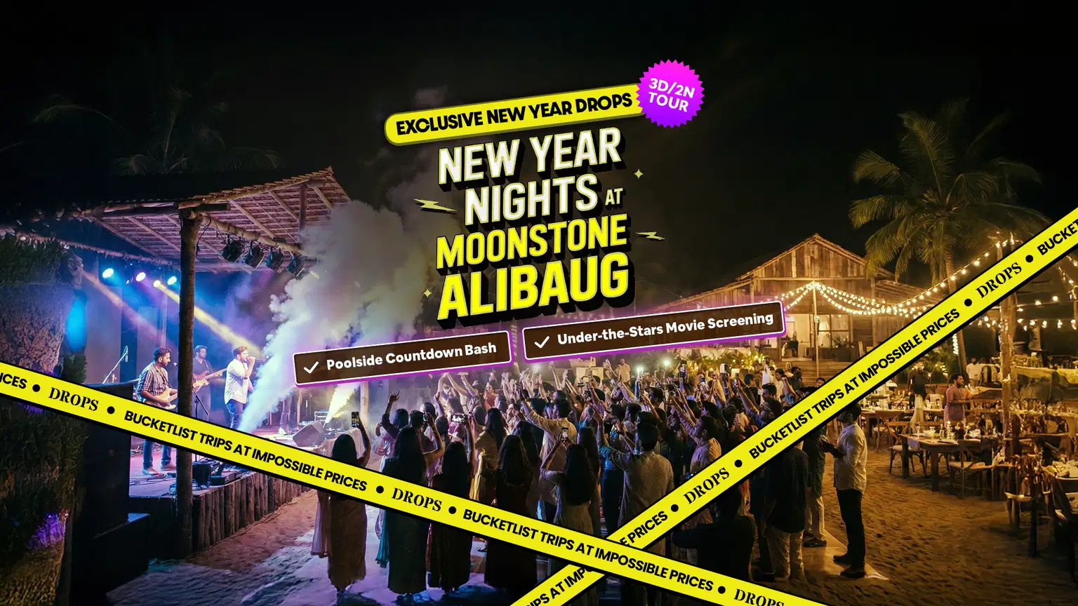 Coastal New Year Party at Moonstone Alibaug