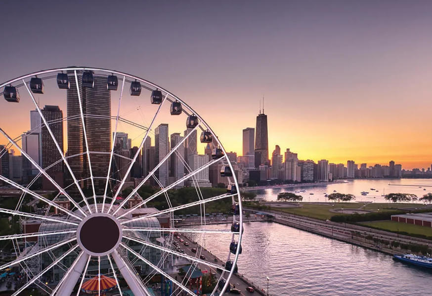 Soak in the scenic beauty of Lake Michigan and Chicago's popular skyscrapers