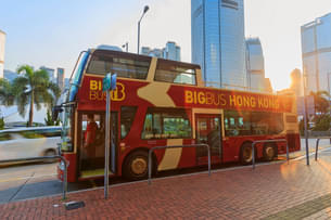 Enjoy the sites of Hong Kong from a double decker bus