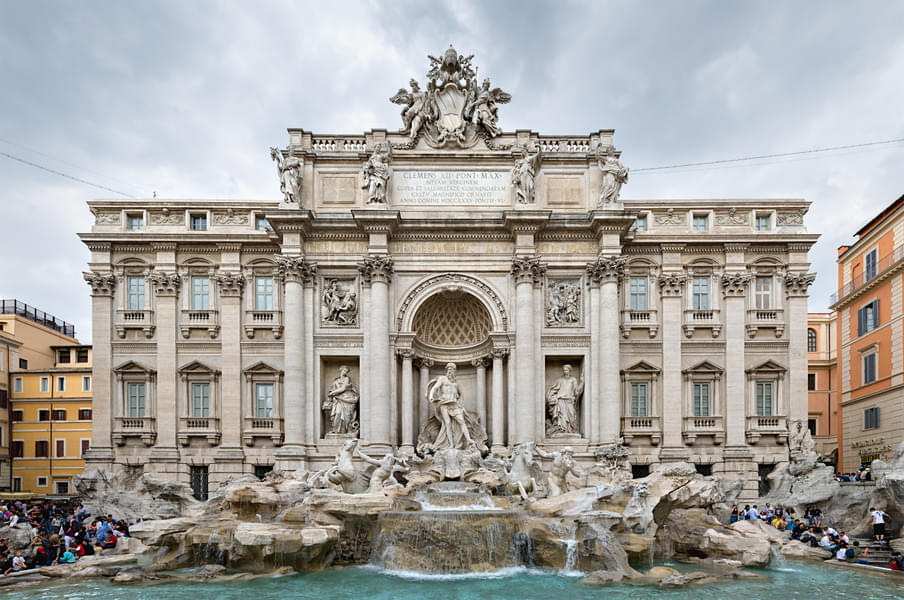 Toss a coin at the Trevi fountain