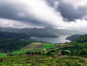 Aerial view of Ooty