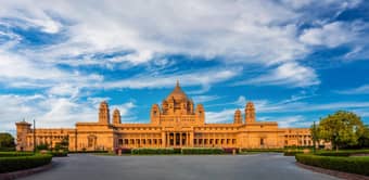 Front view of Umaid Bhawan