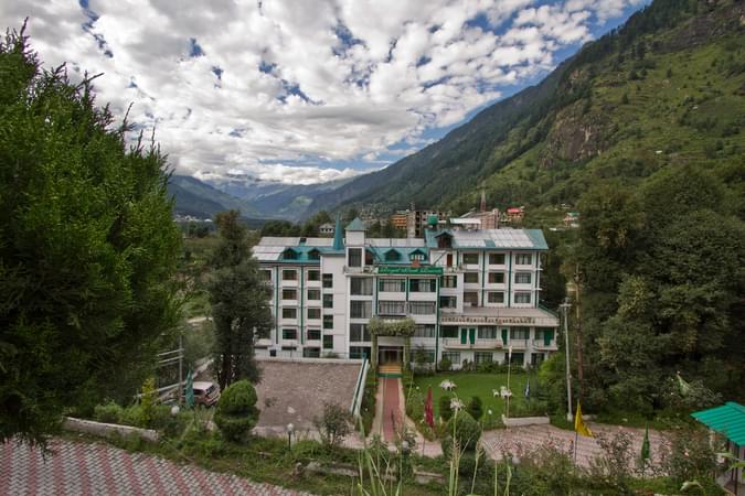 Aerial view of the resort