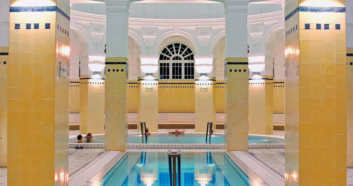 Swim and relax in the indoor pools