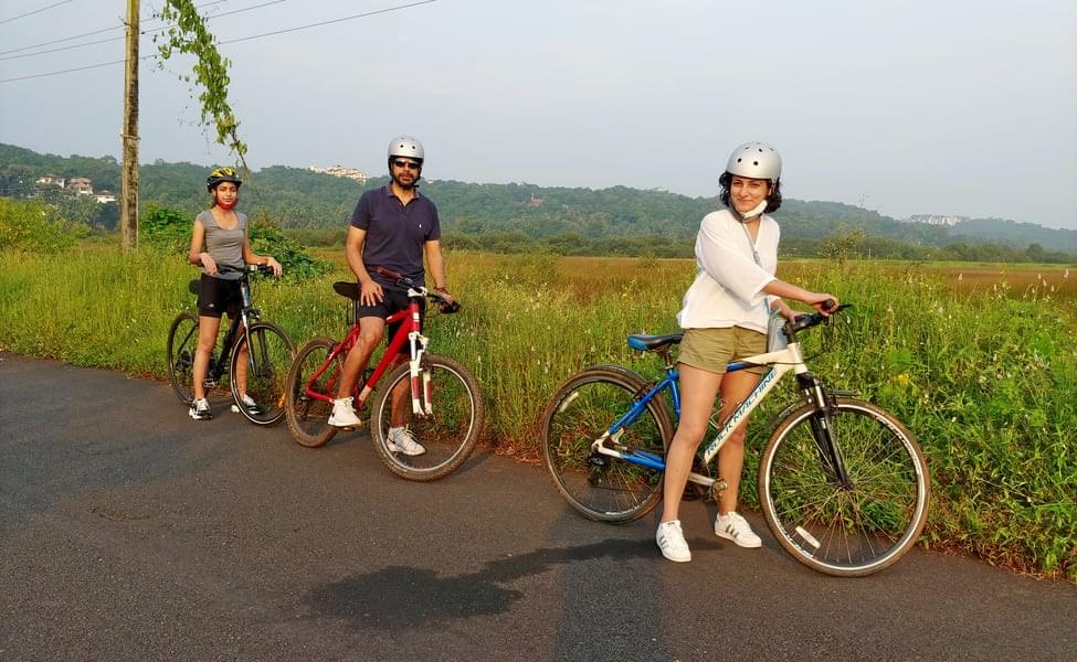 Cycling at Chorao Island Image