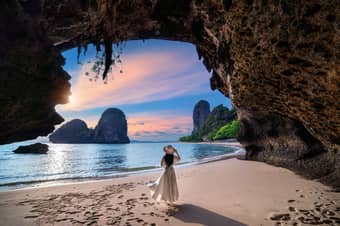 Tourist enjoying at Krabi Island