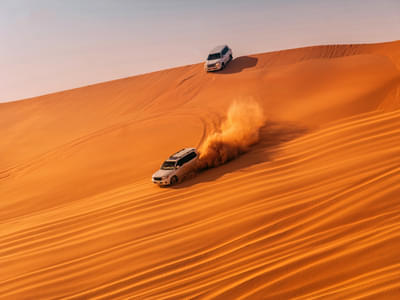 Feel the thrill of riding over sands