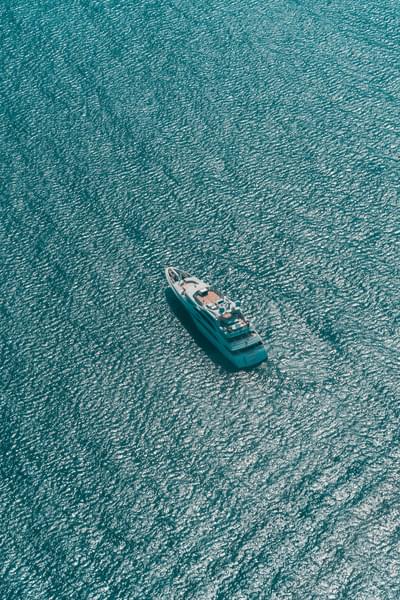 Yacht in the water at Dubai