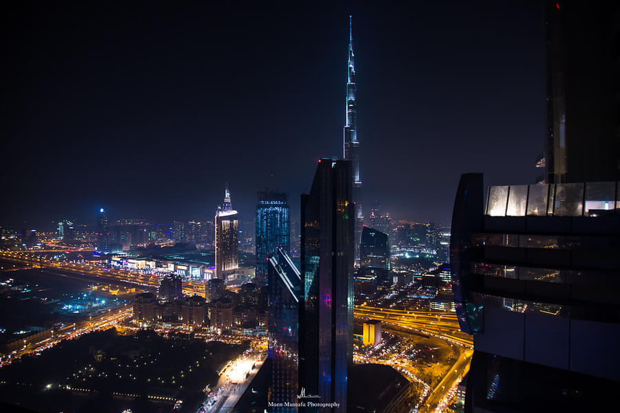 Marvel At Awe-Inspiring Landmarks on Night Helicopter Tour in Dubai