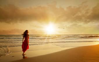 Tourist admiring the shores of Andaman Islands