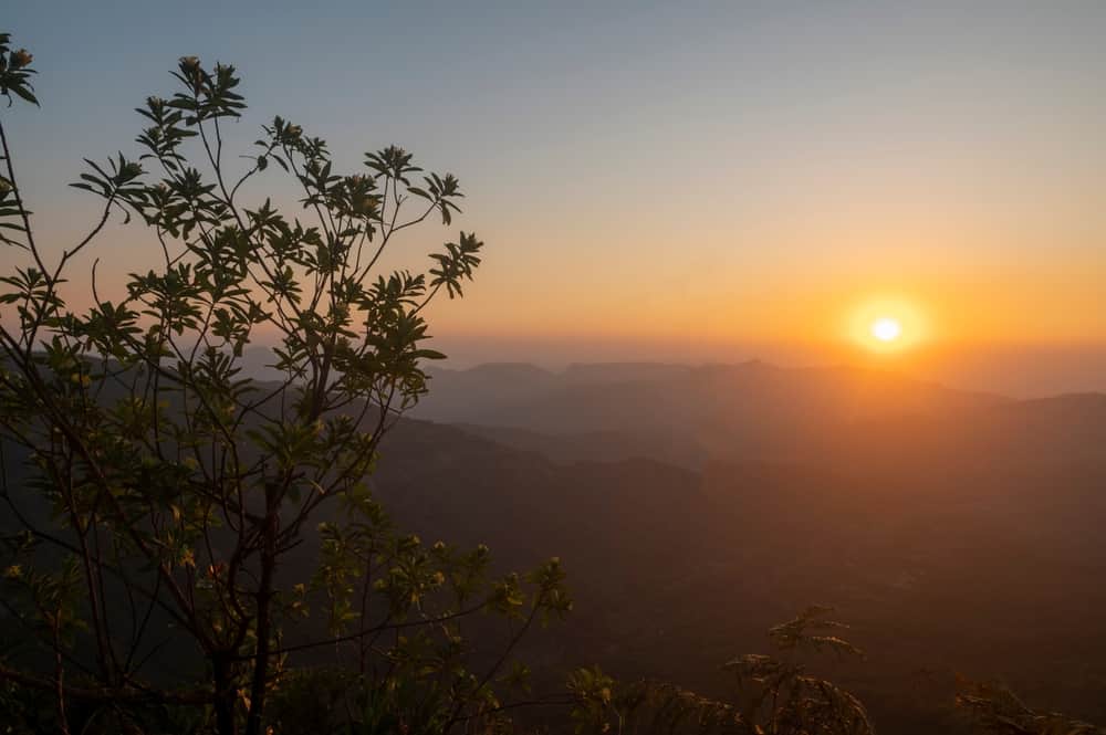 Sunset at Z Point, Kemmanagundi